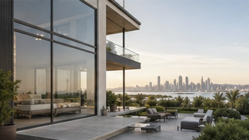 Melbourne skyline and refined waterfront