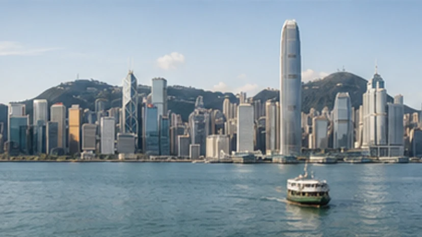 Hong Kong skyline and harbour