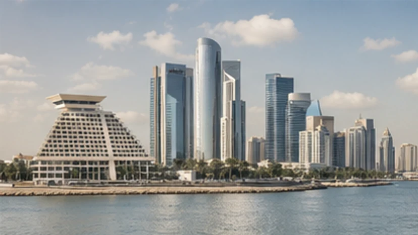 Doha architecture and waterfront